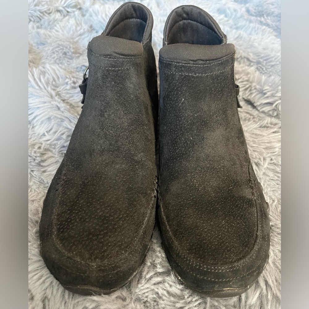NEW Women's SKECHERS Bikers Ankle Boot 8.5 Black with Memory Foam
